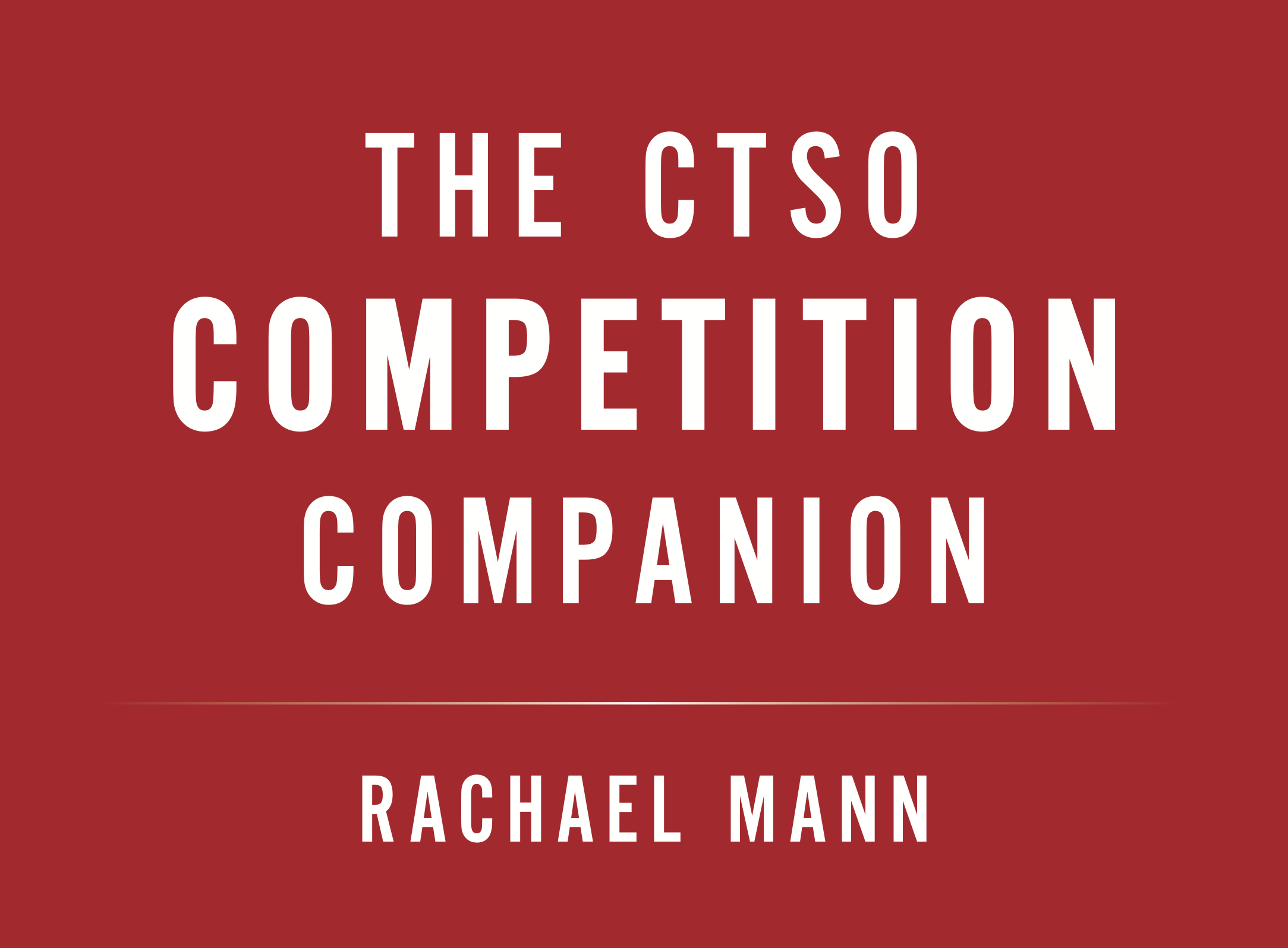 Rachael Mann On The Ctso Competition Companion Covid 19 Acte